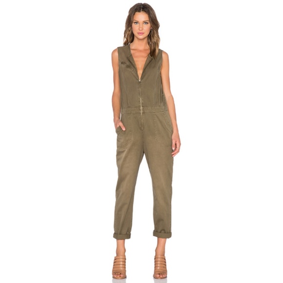 Current/Elliott Pants - Current/Elliott | The Flight Jumpsuit Army Green